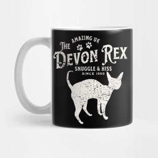 Devon Rex Cat Vintage Mug